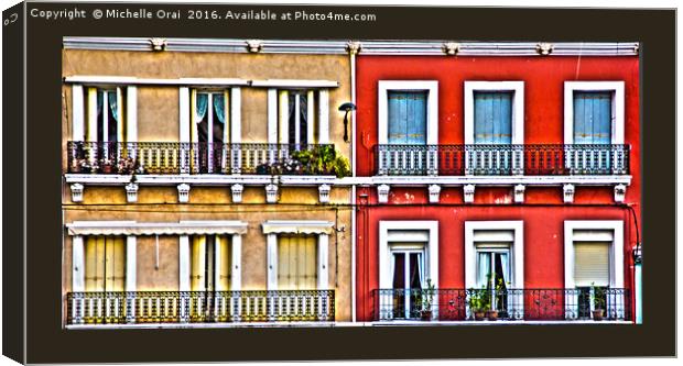 Windows and Balconies Canvas Print by Michelle Orai