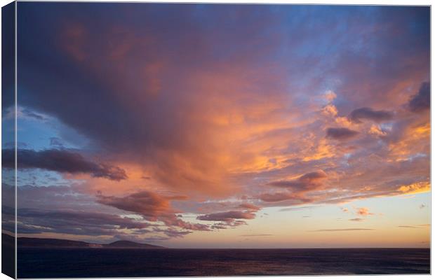Flaming Cloud 2 Canvas Print by Rod Ohlsson