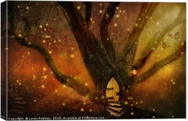Fairy House Canvas Print by Loren Robbins