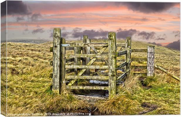 Gate to Pilgrims Cross Canvas Print by Ade Robbins