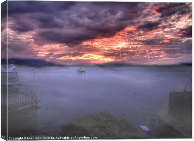 Light mist over Windermere Canvas Print by Ade Robbins