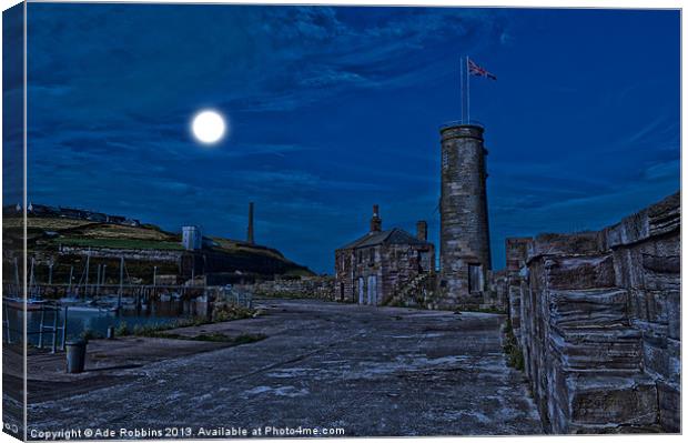 Moonlit Whitehaven Canvas Print by Ade Robbins