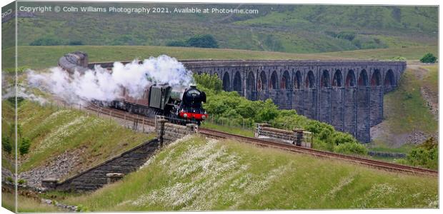 60103 Flying Scotsman at  Ribblehead  1 Canvas Print by Colin Williams Photography