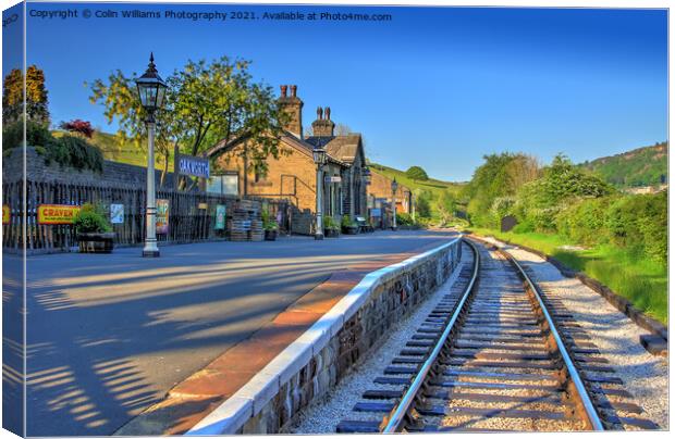 Oakworth Station 1 Canvas Print by Colin Williams Photography