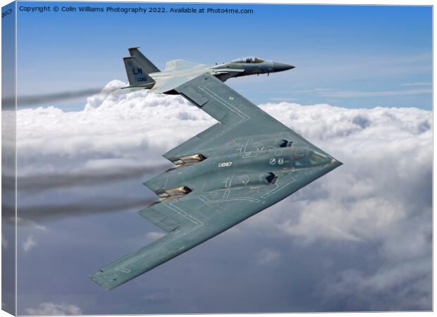 Northrop Grumman B-2 Spirit Stealth Bomber - RIAT  Canvas Print by Colin Williams Photography