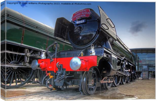 The Return Of The Flying Scotsman NRM Shildon Up Close Canvas Print by Colin Williams Photography