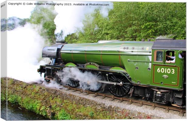 Flying Scotsman 60103 Centenary KWVR - 4 Canvas Print by Colin Williams Photography