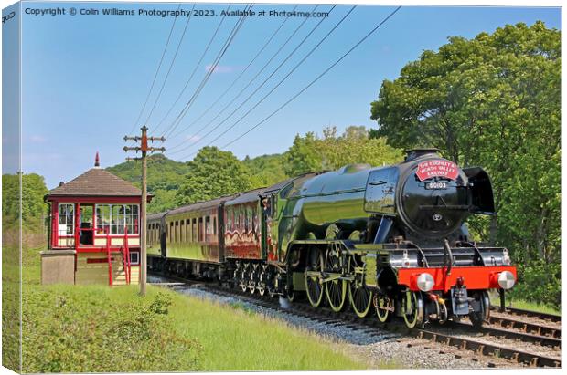 Flying Scotsman 60103 Centenary KWVR - 10 Canvas Print by Colin Williams Photography