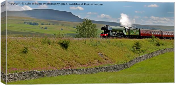 Flying Scotsman 60103 -Settle to Carlisle Line - 1 Canvas Print by Colin Williams Photography