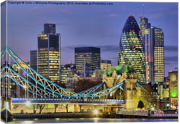 The City Of London Canvas Print by Colin Williams Photography