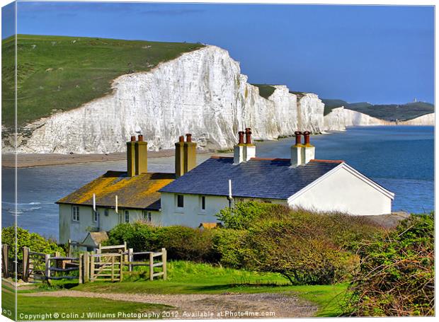 The Seven Sisters Canvas Print by Colin Williams Photography