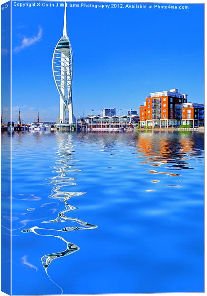 Spinnaker Reflections Canvas Print by Colin Williams Photography