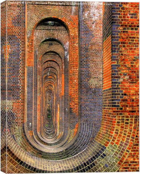 Balcombe Viaduct Pierced Piers 1 Canvas Print by Colin Williams Photography