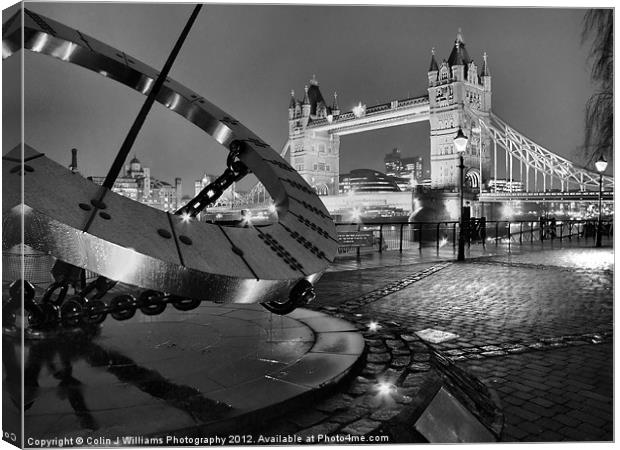 London Time BW Canvas Print by Colin Williams Photography
