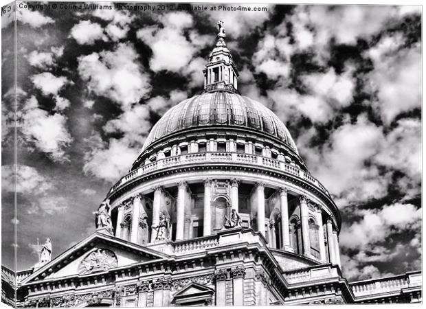 The Dome Saint Pauls Canvas Print by Colin Williams Photography