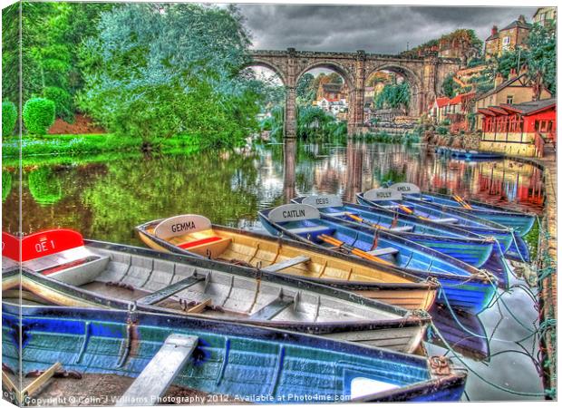 Knaresborough Rowing Boats 1 Canvas Print by Colin Williams Photography