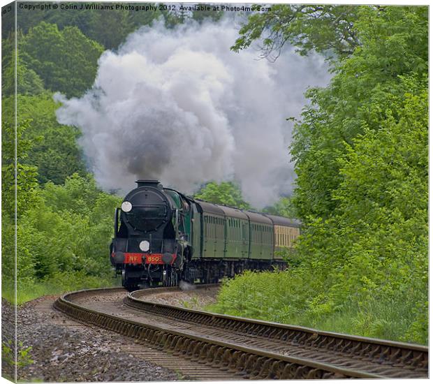 Lord Nelson - The Watercress Line Canvas Print by Colin Williams Photography