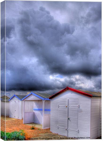 Beach Huts - Shoreham Beach - West Sussex Canvas Print by Colin Williams Photography