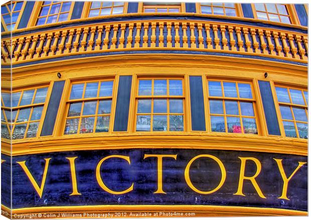 HMS Victory Canvas Print by Colin Williams Photography