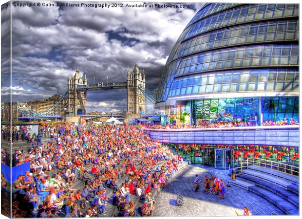 City Hall London - London Festival Canvas Print by Colin Williams Photography