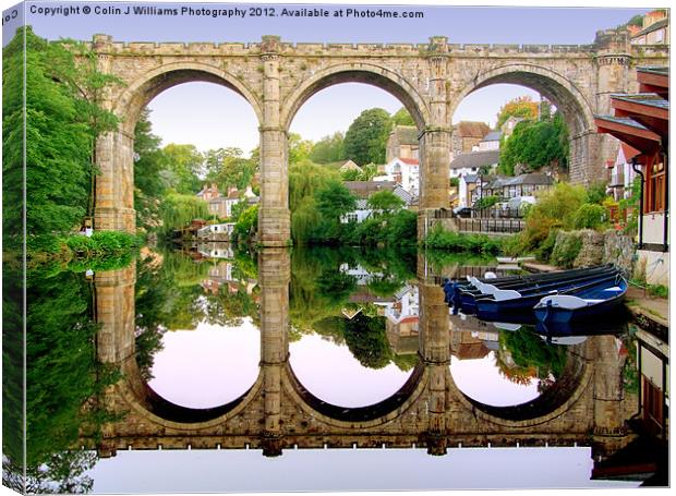 Knaresborough Reflections Canvas Print by Colin Williams Photography