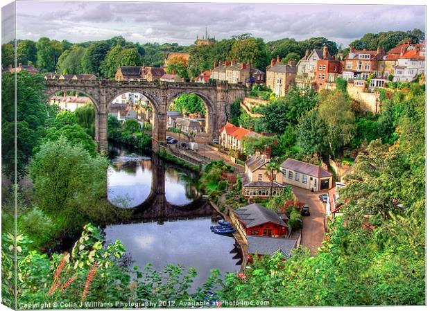 View From The Castle - Knaresborough Canvas Print by Colin Williams Photography