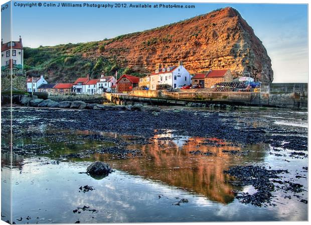 Incoming Tide Staithes Canvas Print by Colin Williams Photography