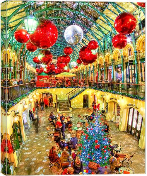 A Festive Covent Garden Canvas Print by Colin Williams Photography