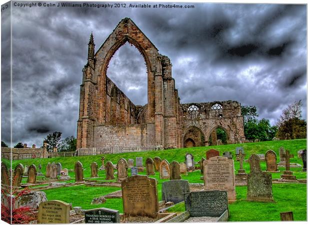 Bolton Abbey The Ruins Canvas Print by Colin Williams Photography