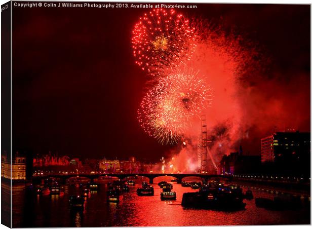 Goodbye 2012 From London Canvas Print by Colin Williams Photography