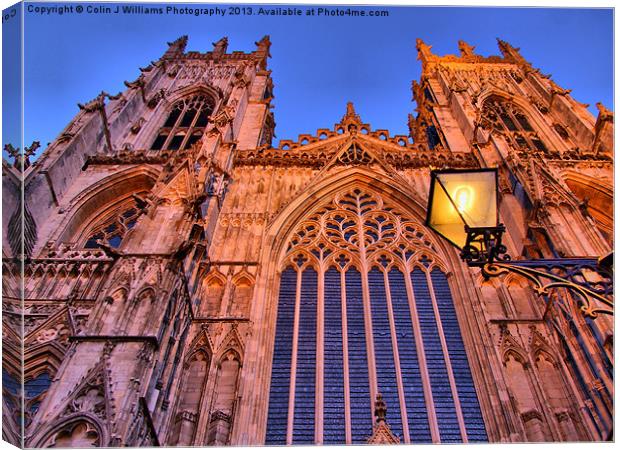 York Minster Canvas Print by Colin Williams Photography