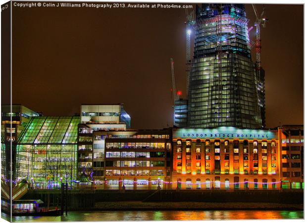 Building The Shard Canvas Print by Colin Williams Photography