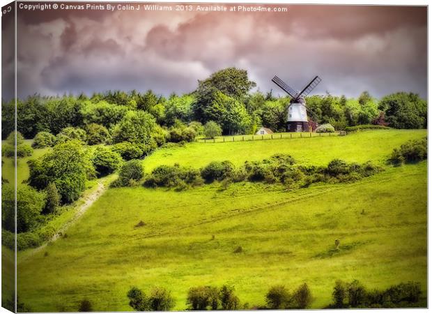Cobstone Windmill - Turville Canvas Print by Colin Williams Photography