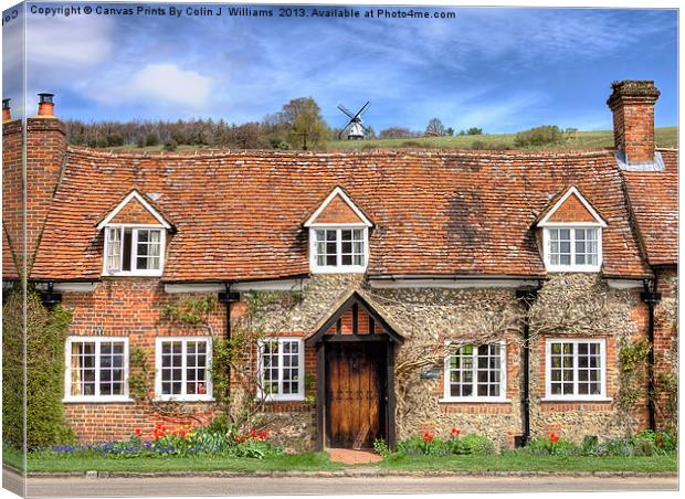 Turville - A Much Used Film Location - 3 Canvas Print by Colin Williams Photography