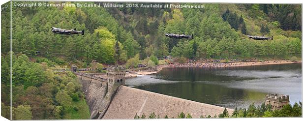 Dambusters 70 Years On - The Derwent Dam Canvas Print by Colin Williams Photography