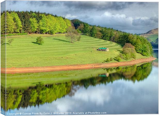 Ladybower Reflections Canvas Print by Colin Williams Photography