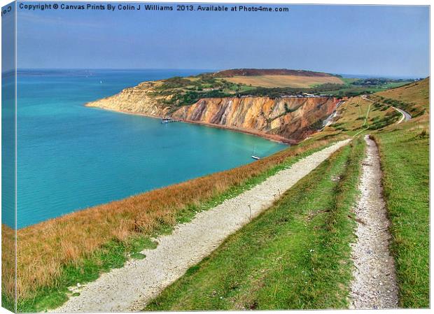 Alum Bay Isle of wight 3 Canvas Print by Colin Williams Photography