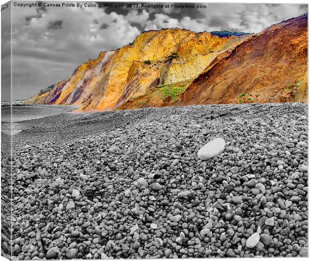Alum Bay Isle of wight 4 Canvas Print by Colin Williams Photography