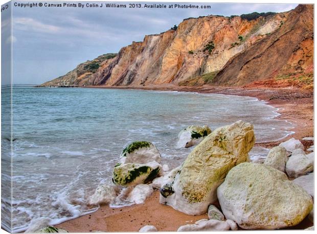 Alum Bay Isle of wight 5 Canvas Print by Colin Williams Photography