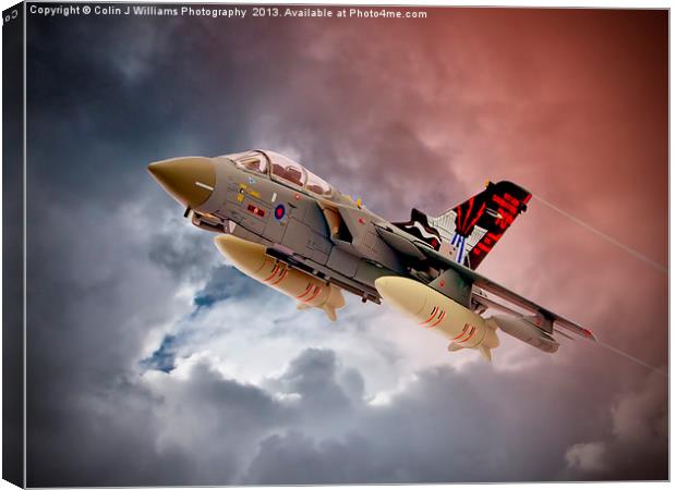 Storming 2 !! Tornado GR4 617 Squadron Canvas Print by Colin Williams Photography