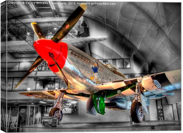 North American P-51D Mustang - Hendon Canvas Print by Colin Williams Photography