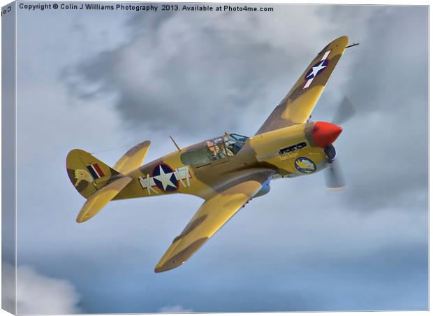 Merlin-Engined P-40F Canvas Print by Colin Williams Photography