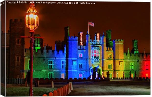 Hampton Court Palace at Christmas Canvas Print by Colin Williams Photography
