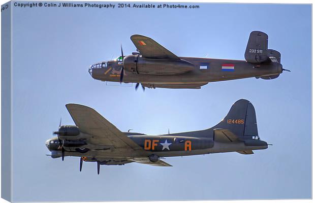 B-25J Mitchell And B17 