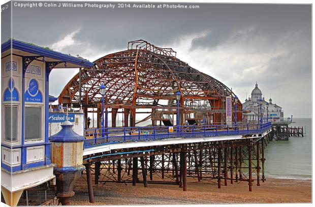 The Fire Damaged Eastbourne Pier Canvas Print by Colin Williams Photography