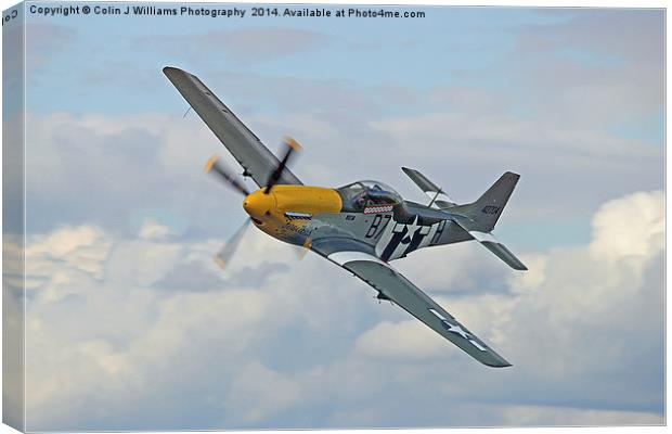  P51 Mustang Ferocious Frankie Canvas Print by Colin Williams Photography