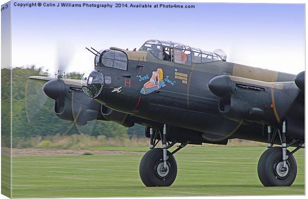  Throttles Open - Just Jane Canvas Print by Colin Williams Photography