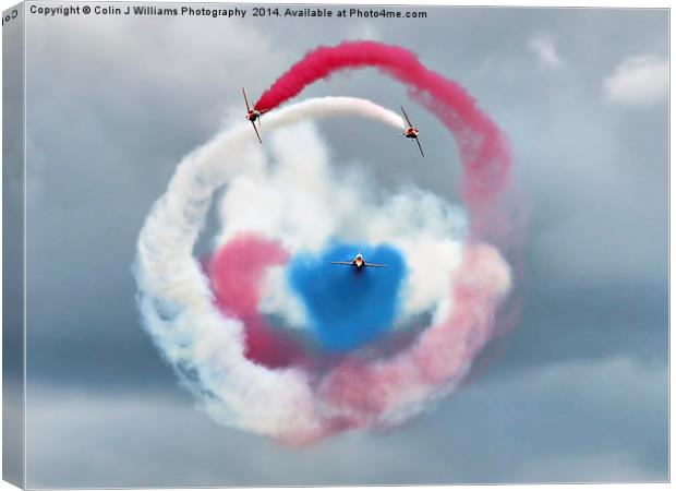  The Red Arrows - Head On  Canvas Print by Colin Williams Photography