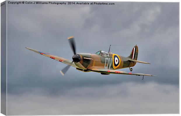  Guy Martin`s Spitfire 1 Canvas Print by Colin Williams Photography