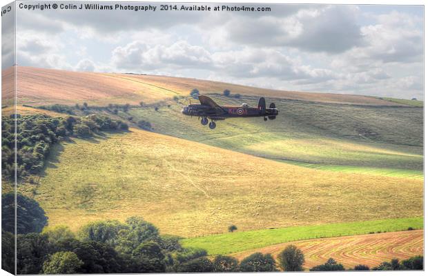  Thumper Flies Down The Coombes Valley Canvas Print by Colin Williams Photography